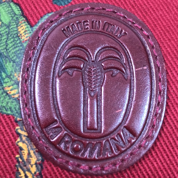 Vintage Italian bag in fabric w leather trim, VGVC - Picture 4 of 6